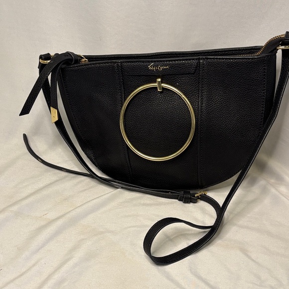 Foley and Corrina Limelight Crescent Ring Bag Black Purse - Picture 2 of 13